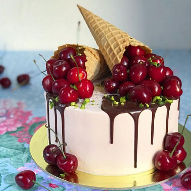 Торт "Вишневый рожок" купить - подольск.сладкоежкин.рф