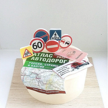 Торт "Покорительнице дорог" купить - подольск.сладкоежкин.рф