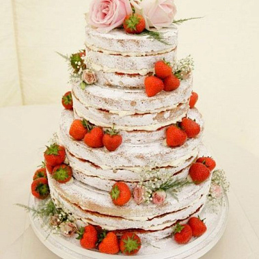 Торт клубничные розы купить - подольск.сладкоежкин.рф
