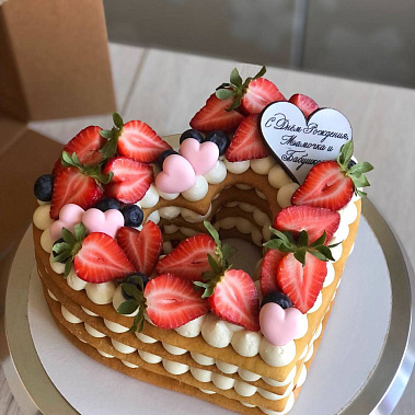 Торт «Сердце» купить - подольск.сладкоежкин.рф