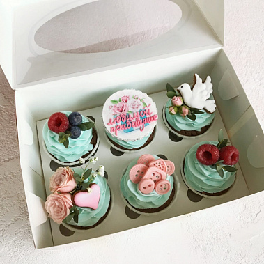 Капкейки "Любимой прабабушке" купить - подольск.сладкоежкин.рф