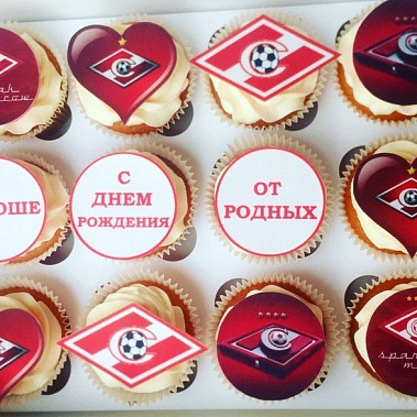 Капкейки "Спартак" купить - подольск.сладкоежкин.рф