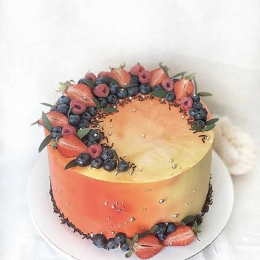 Торт «Закат» купить - подольск.сладкоежкин.рф