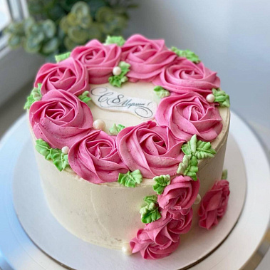 "Розовый венок" купить - подольск.сладкоежкин.рф