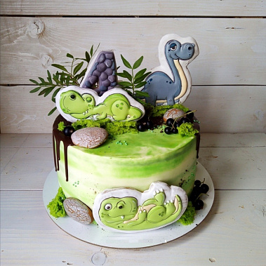 Торт "Динозавры" купить - подольск.сладкоежкин.рф